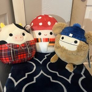 Squishmallows Fall Edition Malcolm, Benny, Connor 7.5 inch